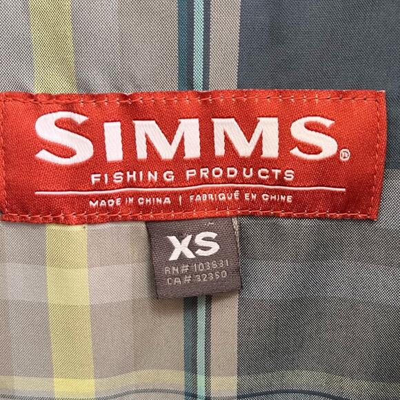 SIMMS Big Sky Plaid Fishing Long Sleeve Shirt - Picture 3 of 5